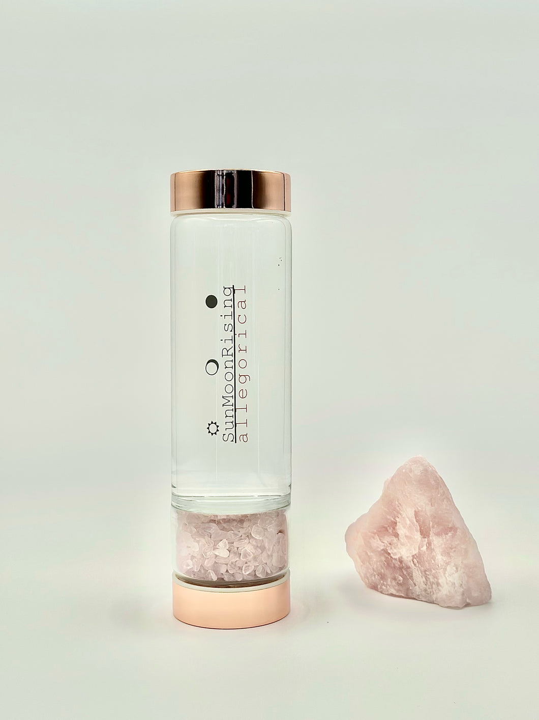 Rose Quartz Crystal Intention Bottle 500ml